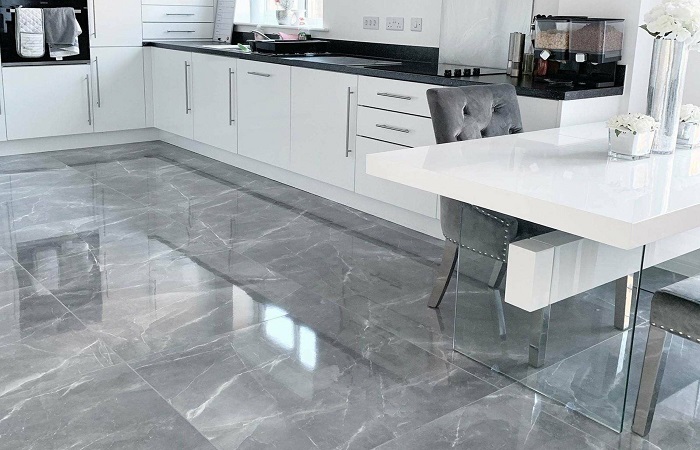 European Emperador, Putin Wood, Ice Flake, Provence, Victoria Blue and Silverwood Marbles