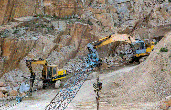 Quarrying Methods: Quarrying with Hand Tools, by Channeling Machines, by Ballast